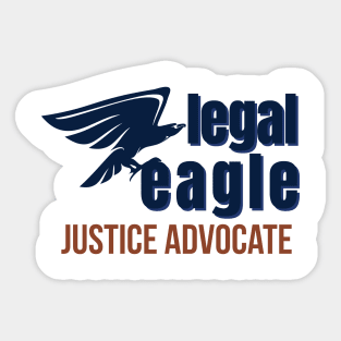 LEGAL EAGLE JUSTICE ADVOCATE Sticker